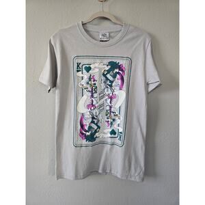 NWT Karani Art Aztec King of Spades Graphic Tee Black Sz S Artisan Style T‑Shirt